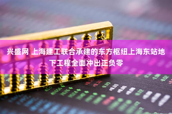 兴盛网 上海建工联合承建的东方枢纽上海东站地下工程全面冲出正负零